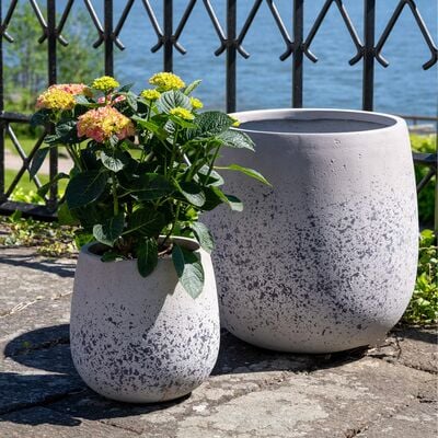 House Nordic Sutton kukkaruukkusetti 2 kpl harmaa